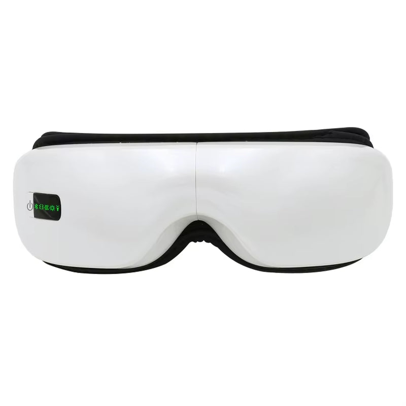 Heated eye massage device with bluetooth