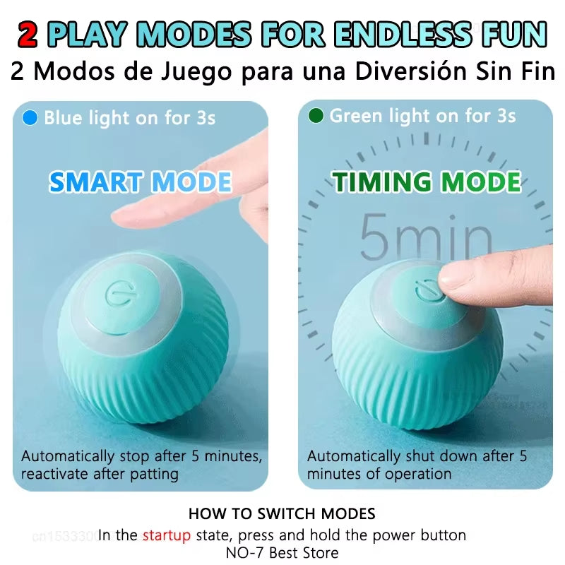 Smart Cat Ball – Automatic Rolling Interactive Toy