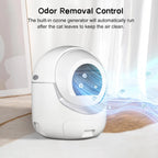 Automatic Self Cleaning Cat Litter Box with APP Control Odor Removal Safety Protection for Multiple Cats Customized Features