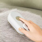 3-in-1 Pet Steam Brush – Spray, Massage & Deshedding