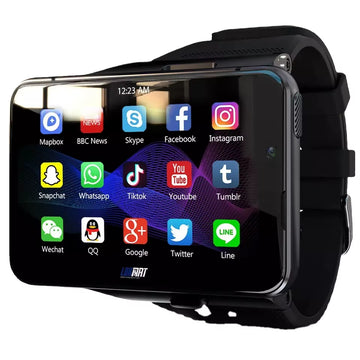 Smart watch with Call & text, GPS navigation, Dual camera, Full Android apps, 4G connection Features no phone needed
