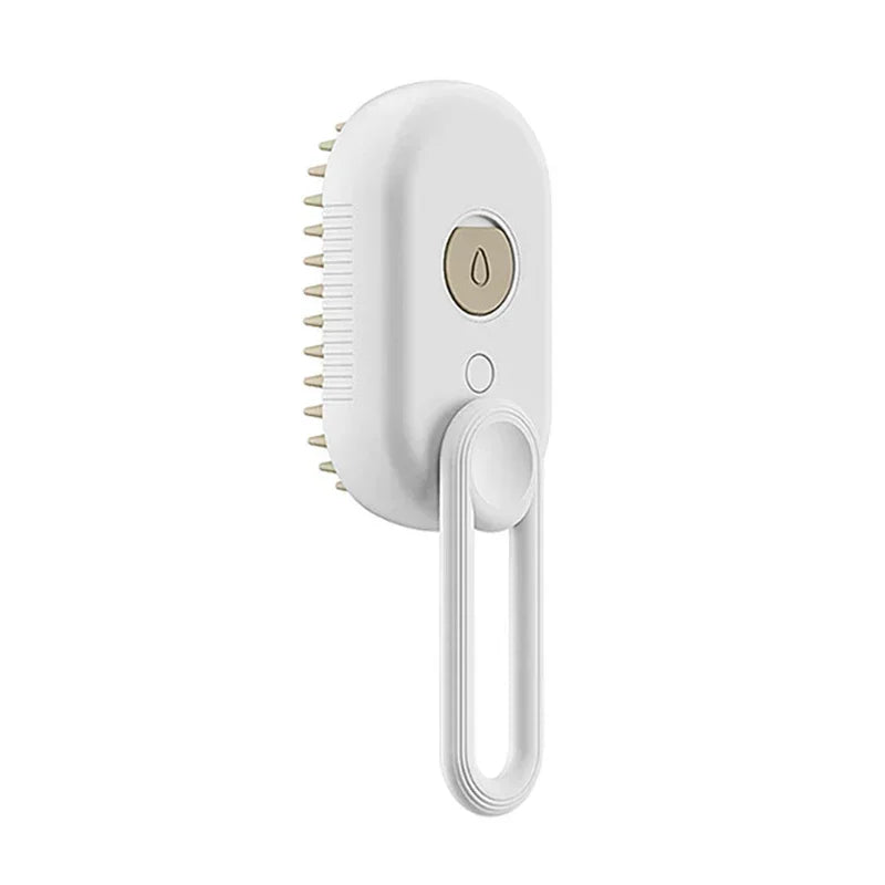 3-in-1 Pet Steam Brush – Spray, Massage & Deshedding