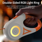 LED Retractable Dog Leash — 3M with Night Safety Light