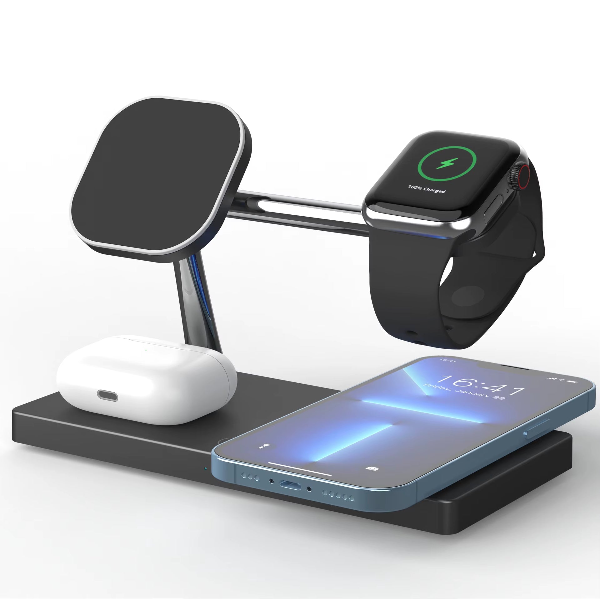 4-in-1 wireless charging station slim