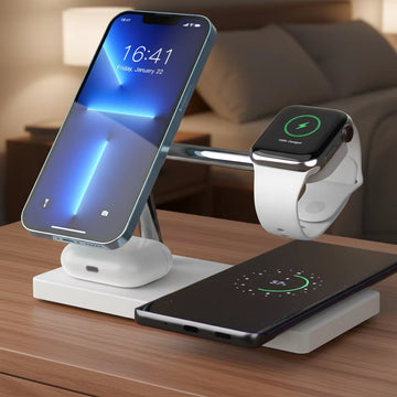 4-in-1 wireless charging station slim