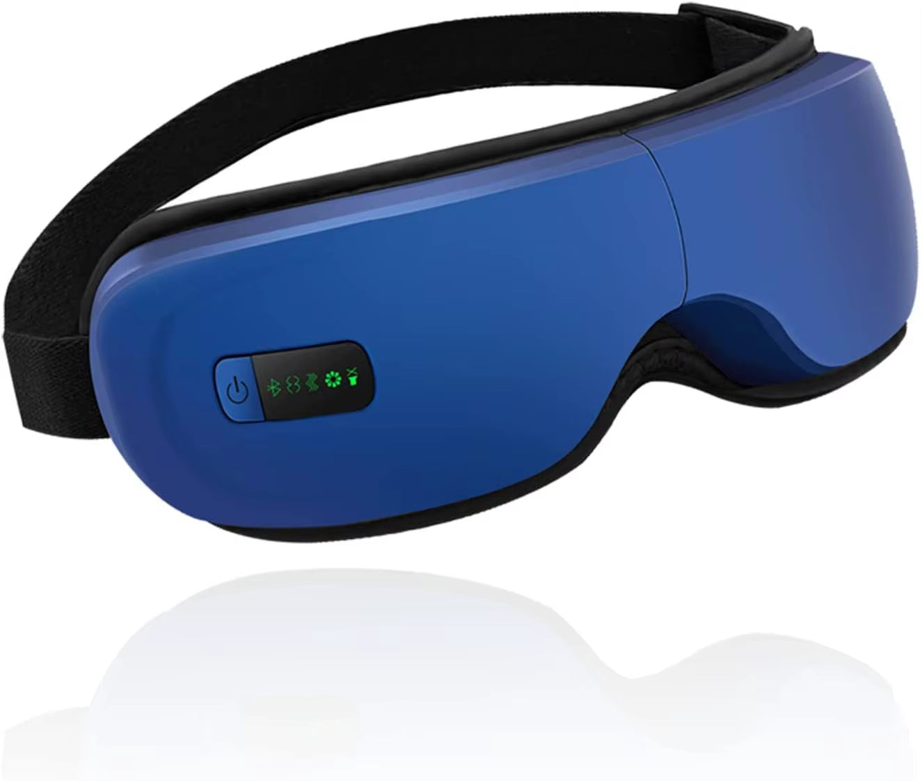 Heated eye massage device with bluetooth