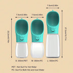 On-the-Go Dog Water Bottle — Dispenser for All Sizes