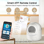 Automatic Self Cleaning Cat Litter Box with APP Control Odor Removal Safety Protection for Multiple Cats Customized Features