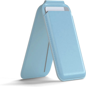 Magnetic leather wallet