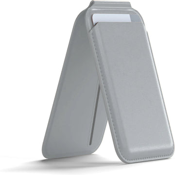 Magnetic leather wallet