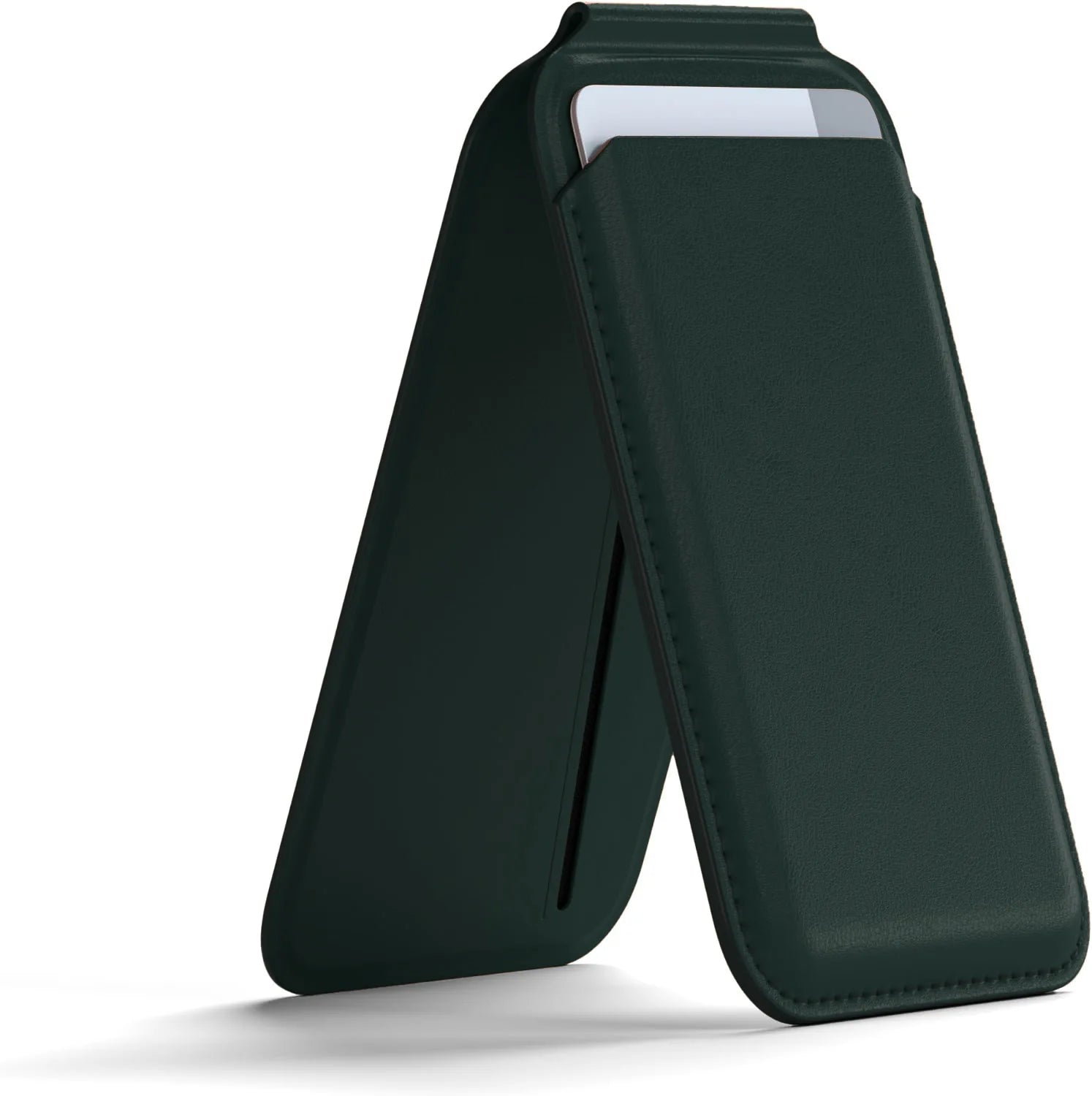 Magnetic leather wallet