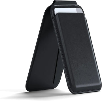 Magnetic leather wallet