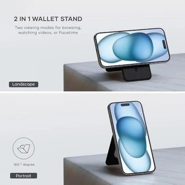 Magnetic leather wallet