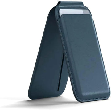 Magnetic leather wallet