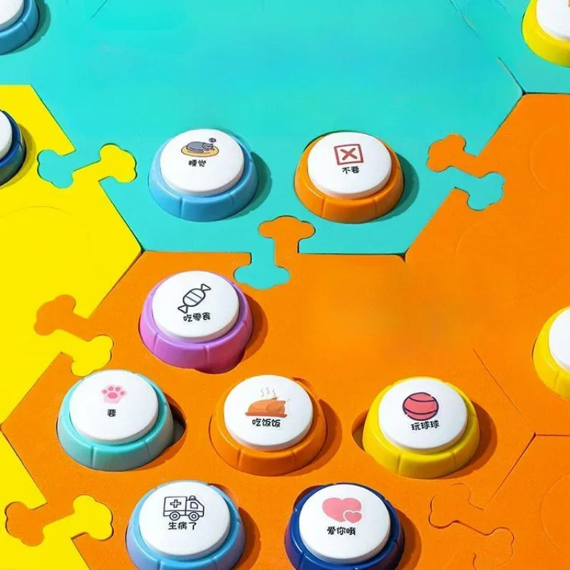 Pet Talking Buttons – Recordable Voice Training Set