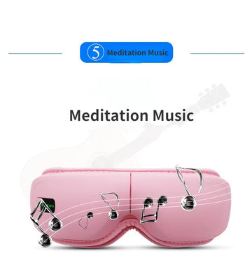 Heated eye massage device with bluetooth