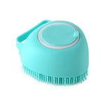 Pet Bath & Massage Brush – Built-In Shampoo Dispenser
