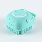 Pet Bath & Massage Brush – Built-In Shampoo Dispenser