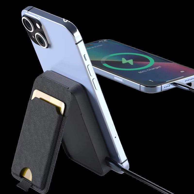 Wireless power bank wallet