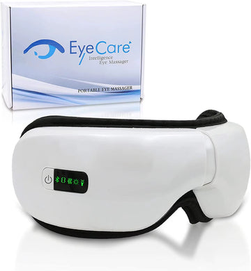 Heated eye massage device with bluetooth