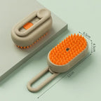 3-in-1 Pet Steam Brush – Spray, Massage & Deshedding